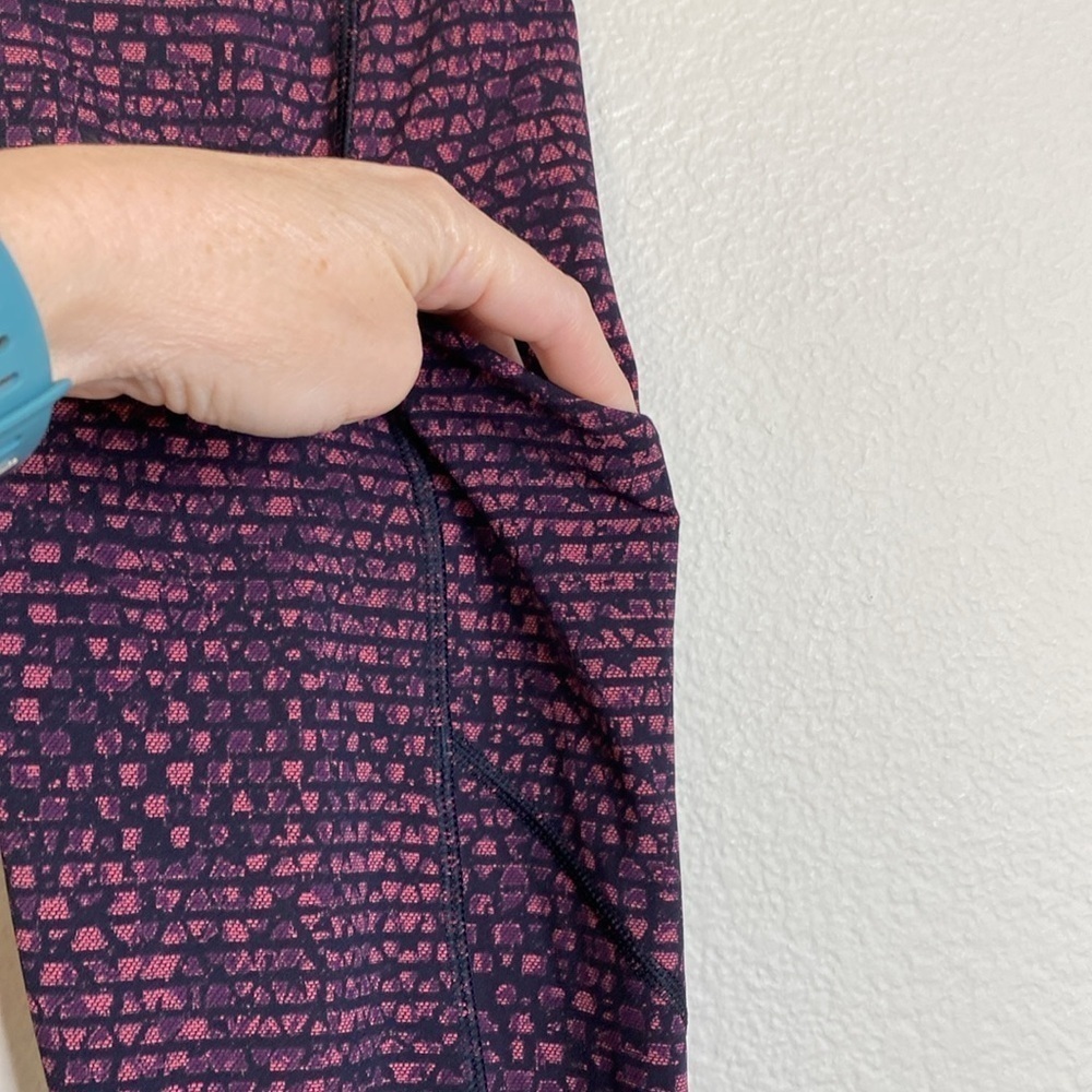 Lululemon speed tights women’s six 6 shatter weave dust coral EUC - Picture 4 of 6